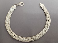 Superbe bracelet argent maille