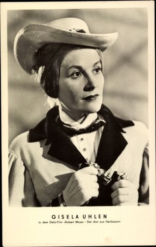 Postcard actress gisela uhlen - postcard,