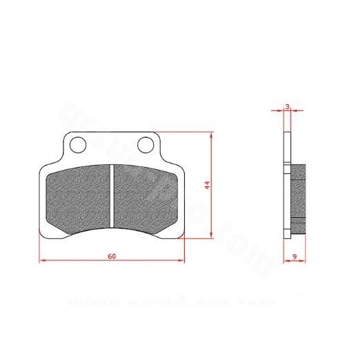 Plaquette frein brenta - plaquette,