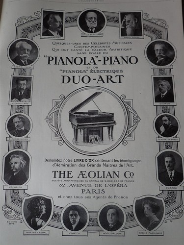 The aeolian cie pianola piano - cie,