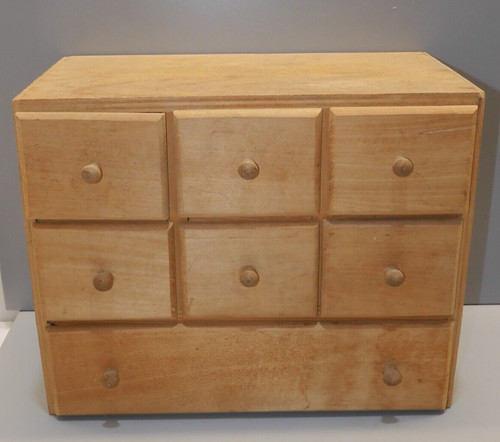 Ancienne boite bois avec 7 - -ancienne,