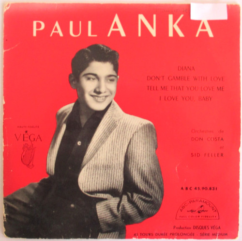 Paul anka france ep - ep, (7")