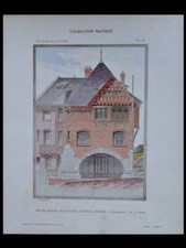 ONIVAL, AULT, 9 RUE DE LA PLAINE - 1909 - GRANDE PLANCHE COULEUR - LEPINE