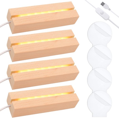 Lot socles led bois - de, 4