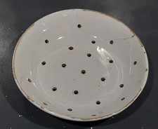 Ancienne Assiette À Faisselle Egoutoir Fromage Faience Cuisine Déco 