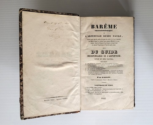 Barême trigonométrique/