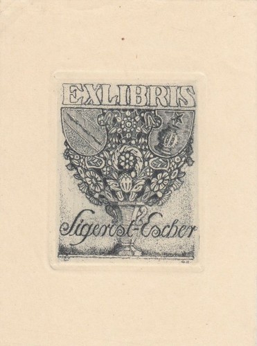 Exlibris livre art radierung - exlibris,