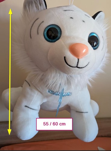 Grande peluche tigre blanc - tigre,