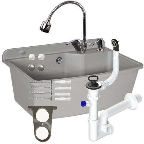 Lavabo gris cm avec - cm,