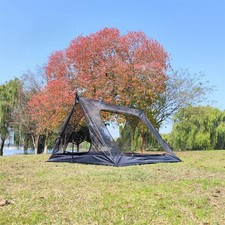 Tente de camping l��g��re trois personnes avec filet et base imperm��able