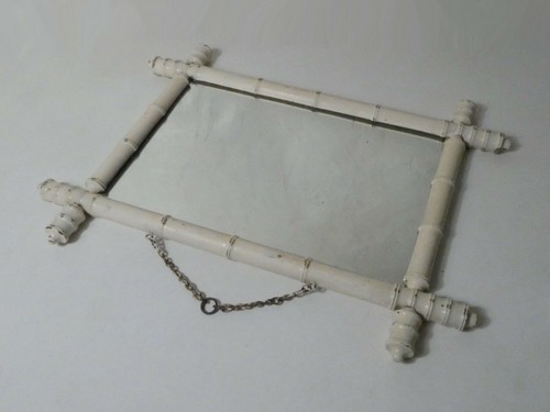 Ancien miroir mercure bois - miroir,