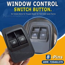 Bouton Commande Vitre Électrique Fiat Doblo Qubo Bipper Nemo Combo 2 Boutons