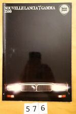 LANCIA GAMMA 2500 Berline et Coupé Prospectus 32 pages 198? Fr
