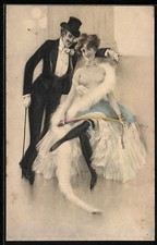 AK Homme En Frac Avec Femme