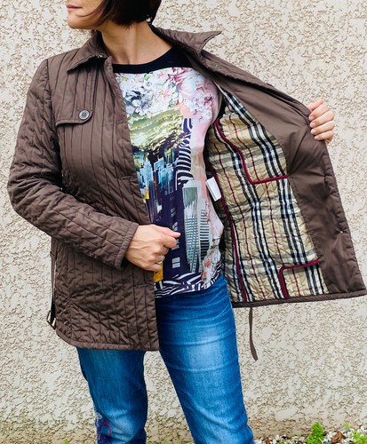 Jolie veste matelassée marron - veste,