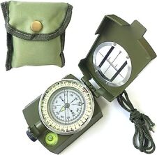 Boussole de camping portable, géologie militaire, boussole prismatique lentille