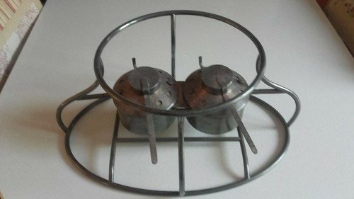 Chauffe plat metal argente - en,