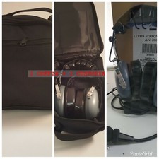 Écouteurs Mess C / Micr. AN-2000 pour Fta Yaesu , Col. Gris + Étui 370003/4