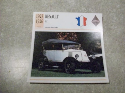 Carte fiche auto - carte,