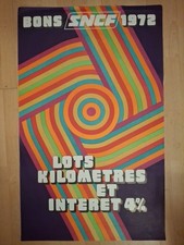 Affiche SNCF ancienne 1972 -