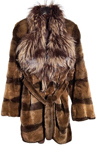 Manteau zibeline naturelle - manteau,
