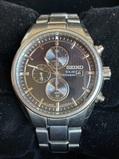 montre seiko Solar Titanium Chronographe SSC367P1