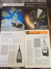 Bruel & Kjaer Lot De 4 Documentations Sonomètre Anglais  Et Français Rare