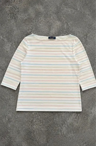 Haut blanc marinière