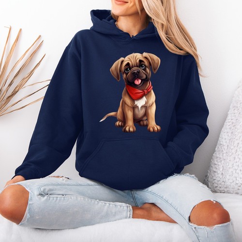 Sweat capuche bandana rouge - capuche,
