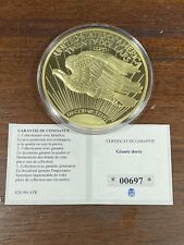 Grosse Médaille Réplique de la Pièce de 20 Dollars en Or  2012 (10-41/1)