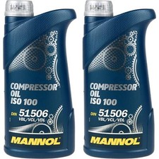 2X1 Litres Original MANNOL Huile De Compresseur ISO 100