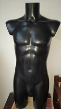 GRAND MANNEQUIN HOMME EN PLASTIQUE NOIR - HAUTEUR : 97 CM