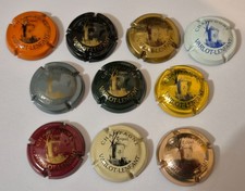 10 capsules de champagne VARLOT-LENFANT N°2/3/4/6/7/9/11/12/13/15 Coté 53 euros 