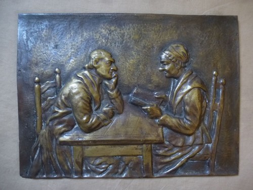 Grande plaque bronze - grande,