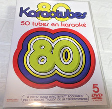 DVD  KARAOTUBES 80 - 50 TUBES EN KARAOKE  COFFRET 5 DVD
