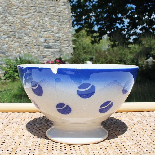 Ancien gros bol soupe en - bol, à