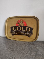 Plateau Gold de Kanterbrau. Objet Publicitaire de Brasserie 