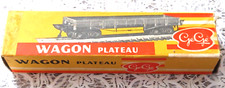 Boite "GéGé" de train électrique wagon plateau HO SNCF vintage