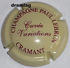 Capsule de Champagne:  Extra !!!  LEBRUN PAUL , cuvée Variation, n° 18