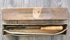 Ancien Nécessaire Nettoyage Entretien Fusil Arme À Feu Carabine Rayée 