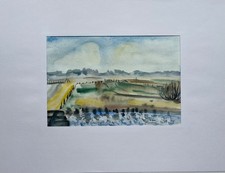 Siel IN Ballumer-Koog Landscape Nature Dorothea Köster daté 1993