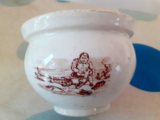 Ancien POT A CONFITURE - Faïence De LUNEVILLE Keller & Guérin  personnages