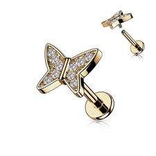 Piercing oreille labret