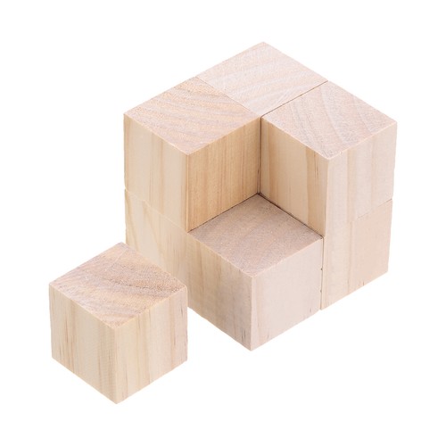 Pièces cubes bois brut - cubes, en