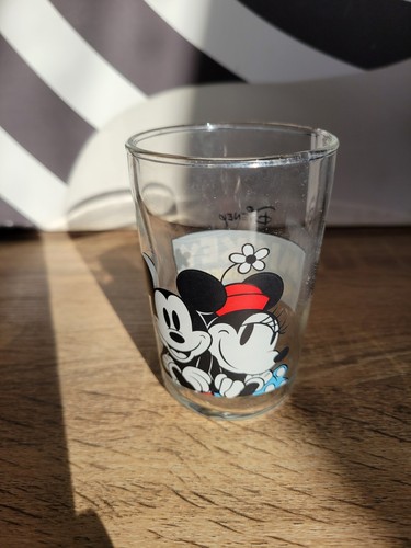 Beau verre moutarde mickey - à,