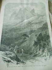 Gravure 1869 - Le Pic de la