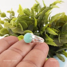 925 Argent Rond Amazonite