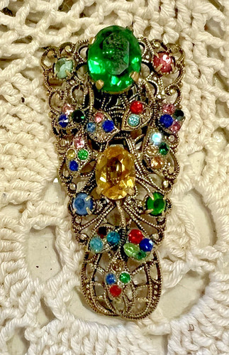 Broche ancienne tchèque - broche,