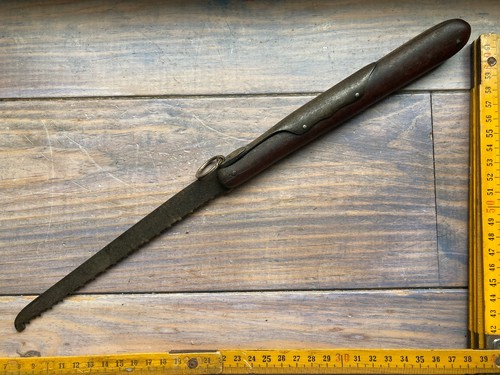 Ancien couteau palme scie - couteau,