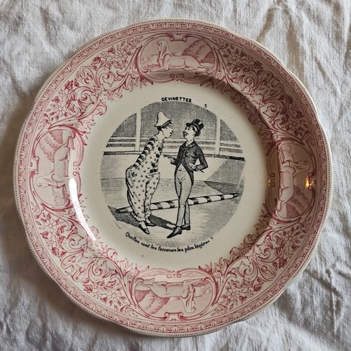 Assiette parlante devinettes - assiette,